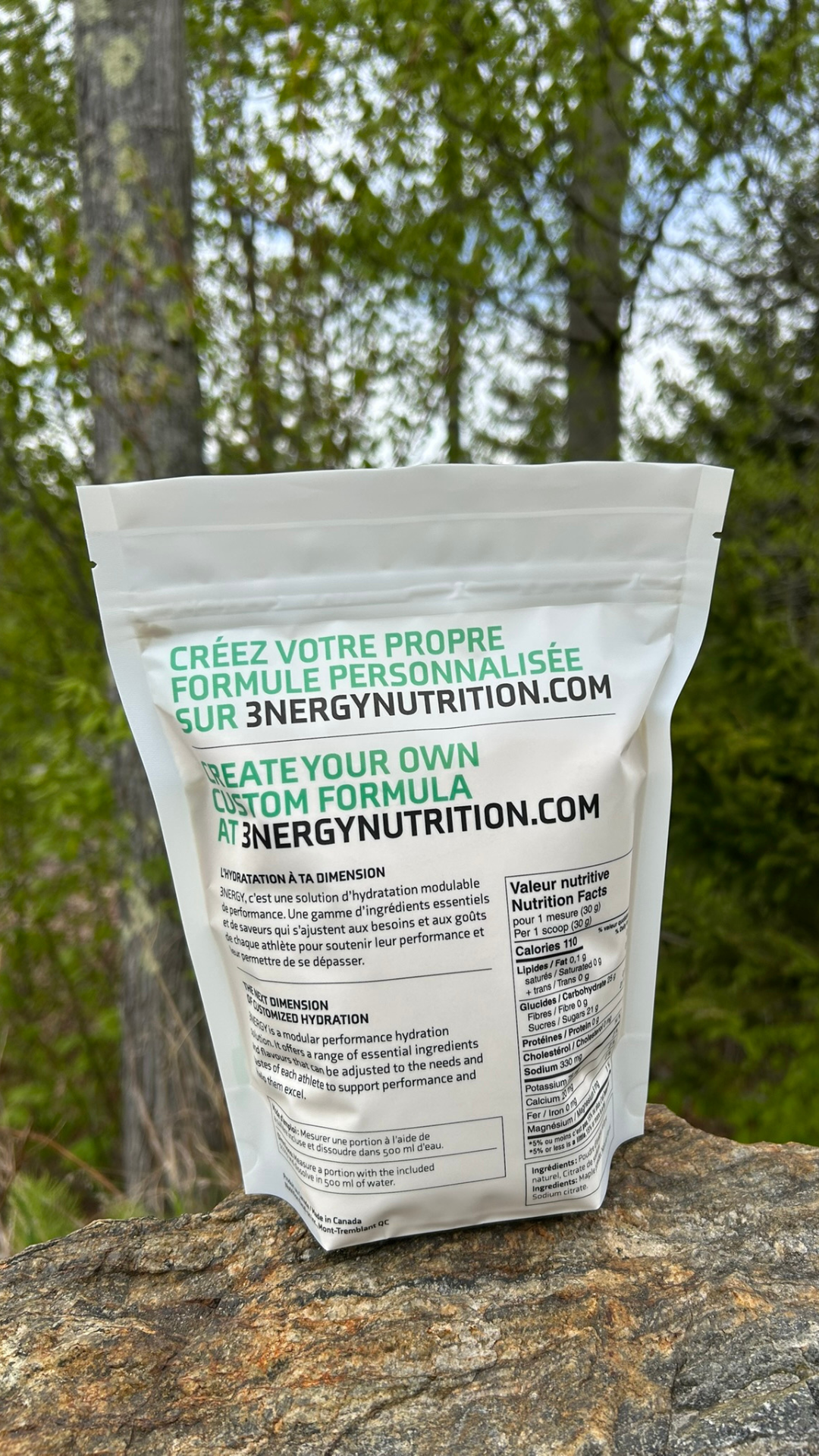 Poudre d'Hydratation Sportive à Base de Sucre d'Érable