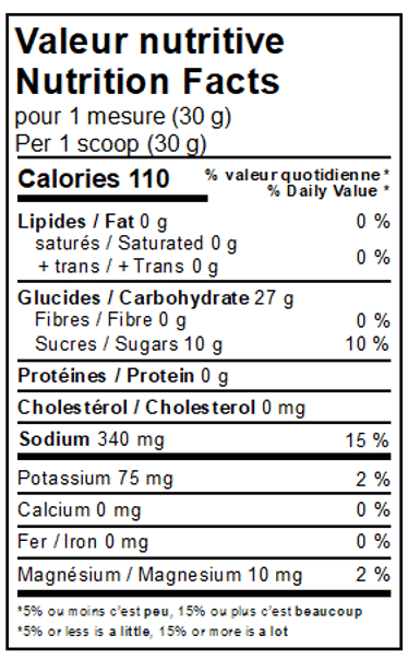 Poudre d'Hydratation Sportive à Base de Maltodextrine-Fructose